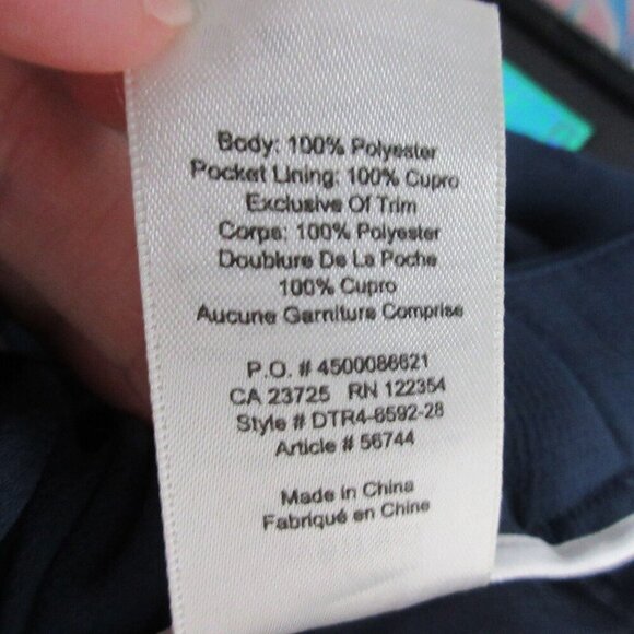 Aritzia Wilfred Women's Crepe Ankle Pants Pull On Casual Office Work 4 Navy 372 - Picture 4 of 13